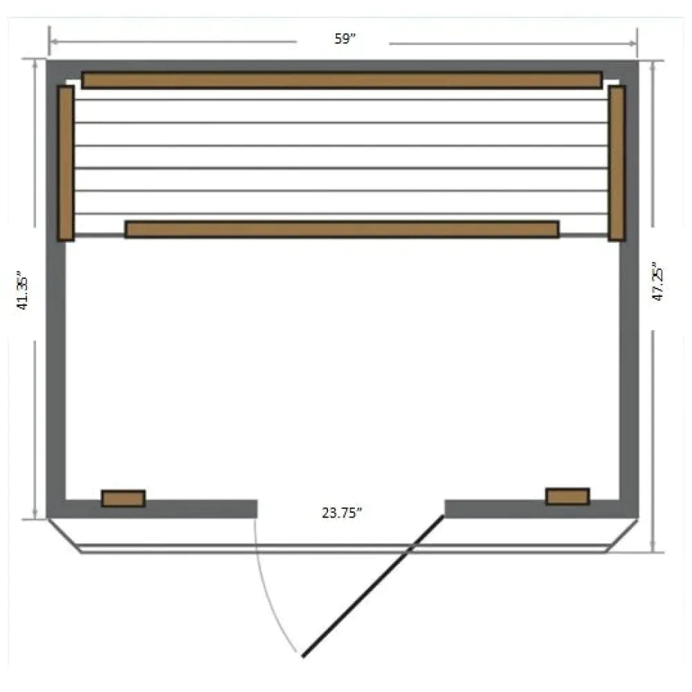 Sunray Saunas Savannah 3-Person Indoor FAR Infrared Sauna