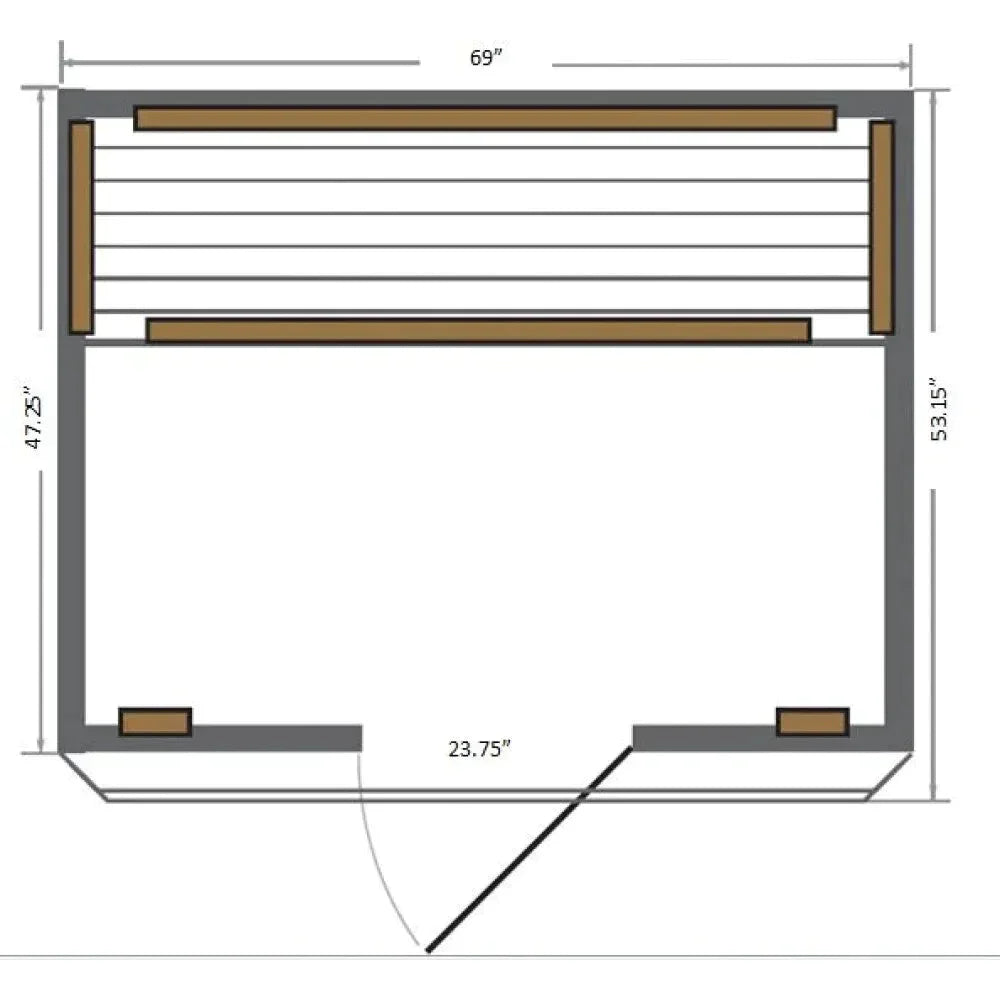 Sunray Saunas Sequoia 4-Person Cedar Infrared Sauna