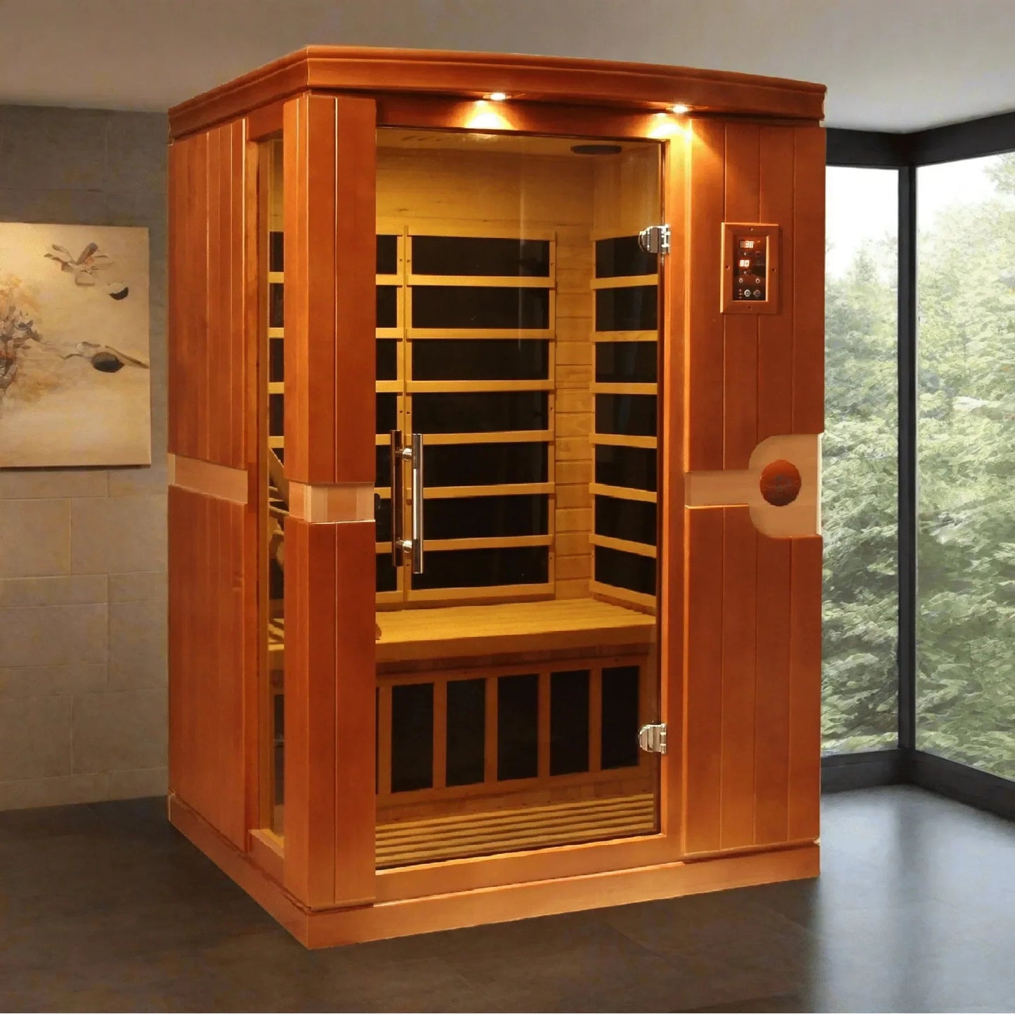 Dynamic "Venice" 2-person Low EMF FAR Infrared Sauna DYN-6210-01-Dynamic Saunas-HQ Sauna