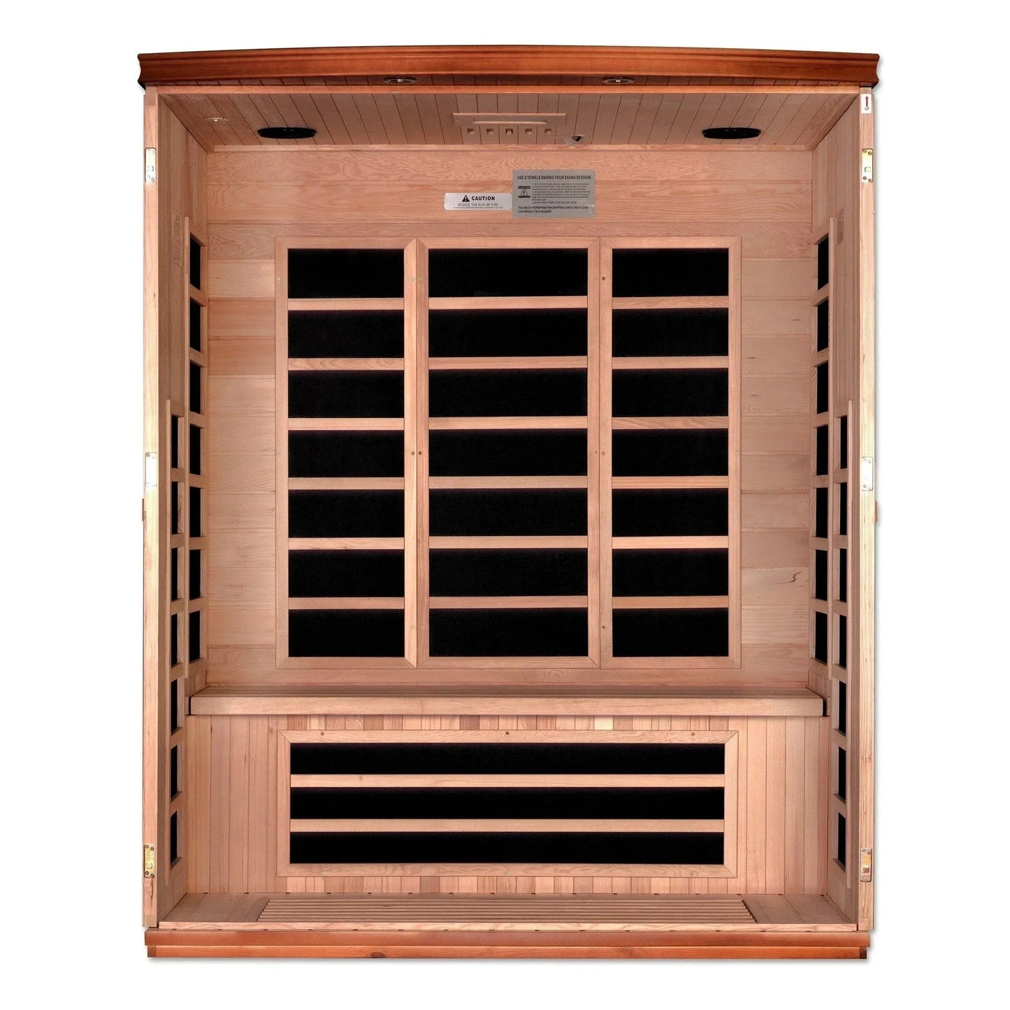 Dynamic Saunas "Lugano" 3-person Low EMF FAR Infrared Sauna DYN-6336-02-Dynamic Saunas-HQ Sauna