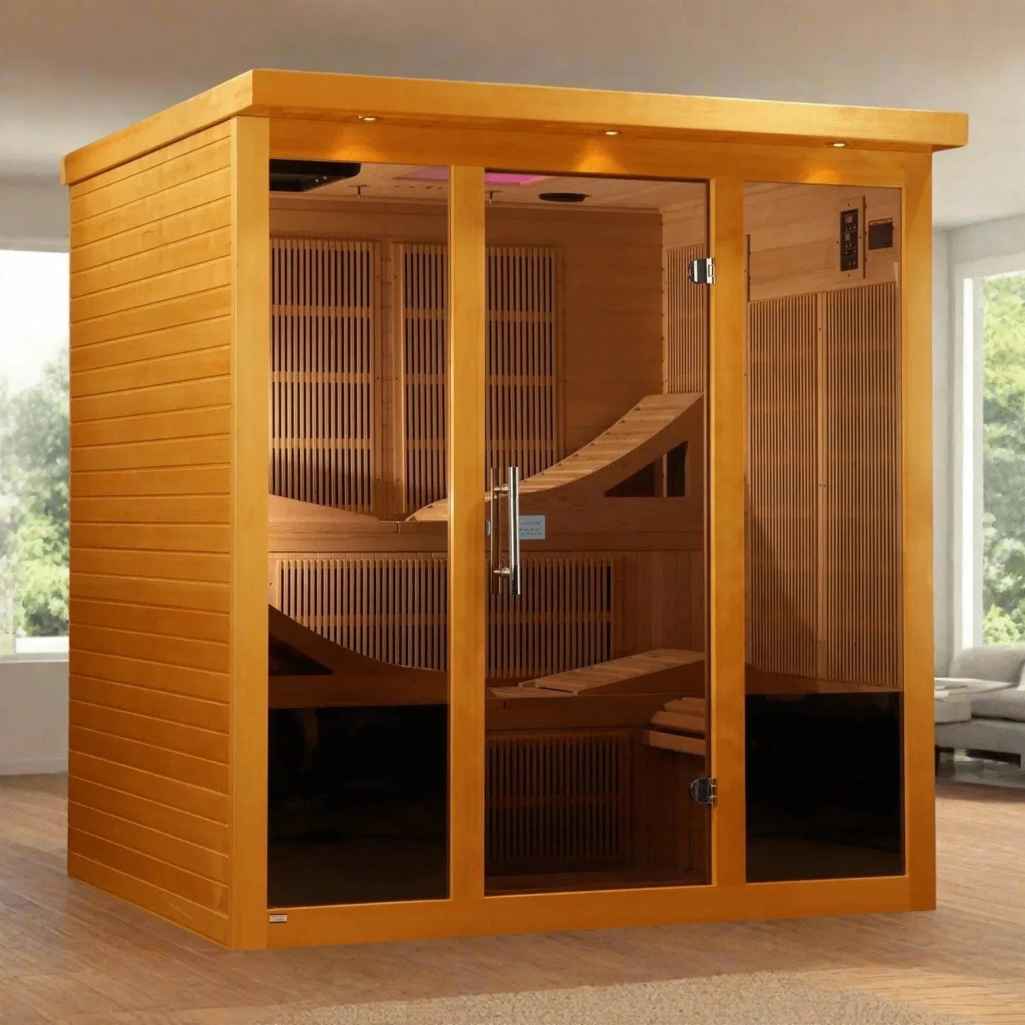 Dynamic Monaco 6-person Ultra Low EMF FAR Infrared Sauna-Dynamic Saunas-HQ Sauna