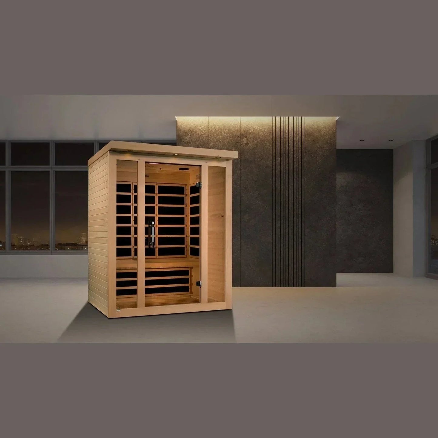 Dynamic Vila 3-person Ultra Low EMF (Under 3MG) FAR Infrared Sauna (Canadian Hemlock)-Dynamic Saunas-HQ Sauna