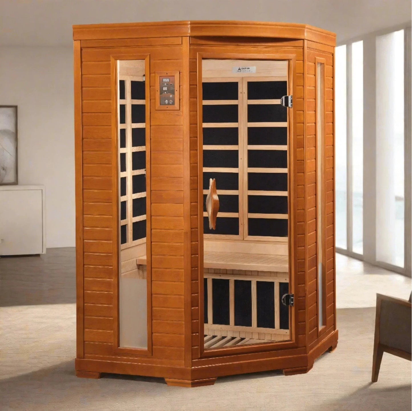 Dynamic Heming Elite 2-person Corner Ultra Low EMF FAR Infrared Sauna-Dynamic Saunas-HQ Sauna