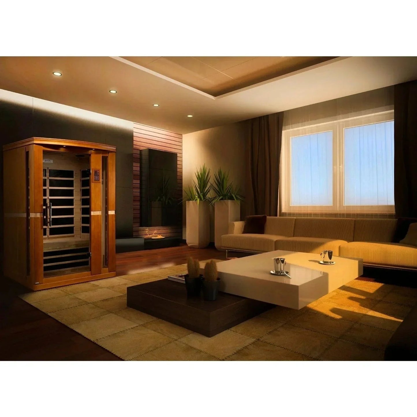Dynamic "Vittoria" 2-person Low EMF FAR Infrared Sauna-Dynamic Saunas-HQ Sauna
