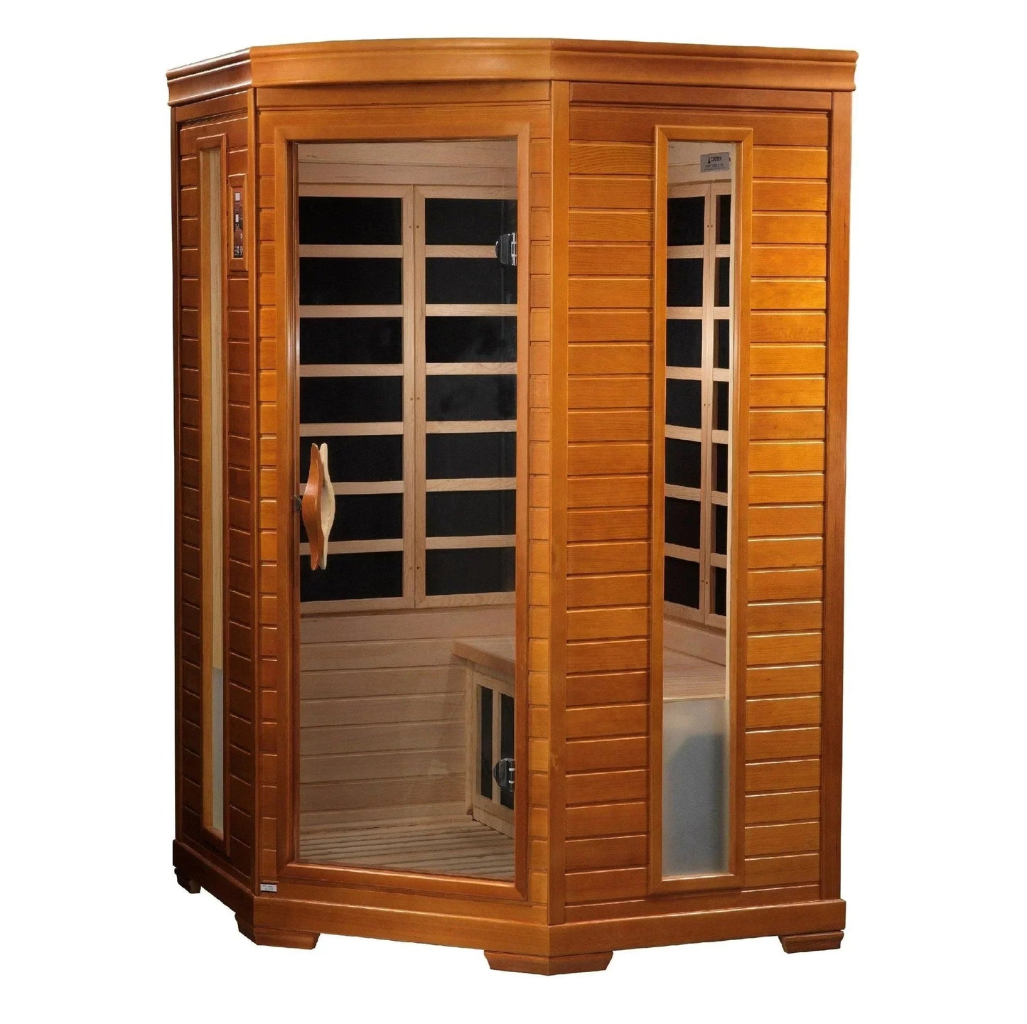 Dynamic "Heming" 2-person Corner Low EMF FAR Infrared Sauna-Dynamic Saunas-HQ Sauna