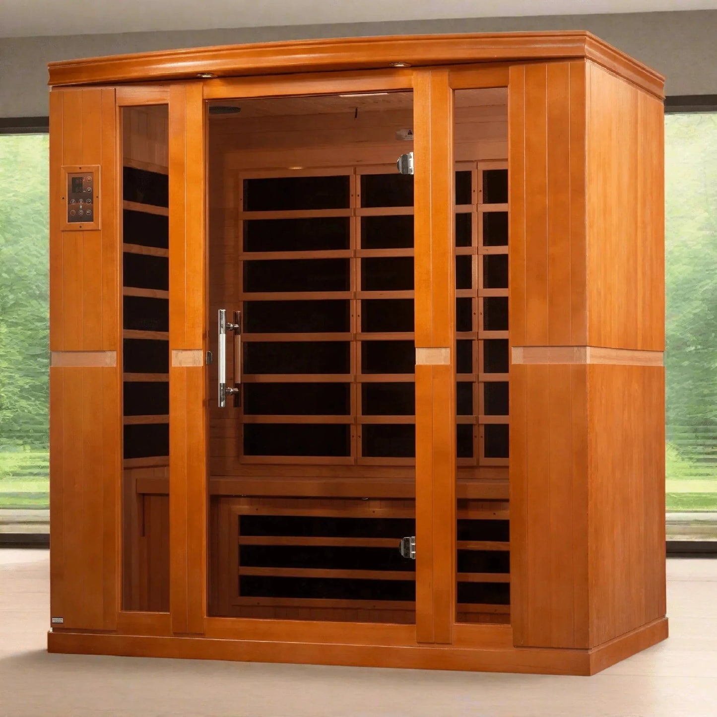Dynamic "Bergamo" 4-person Low EMF FAR Infrared Sauna DYN-6440-01-Dynamic Saunas-HQ Sauna