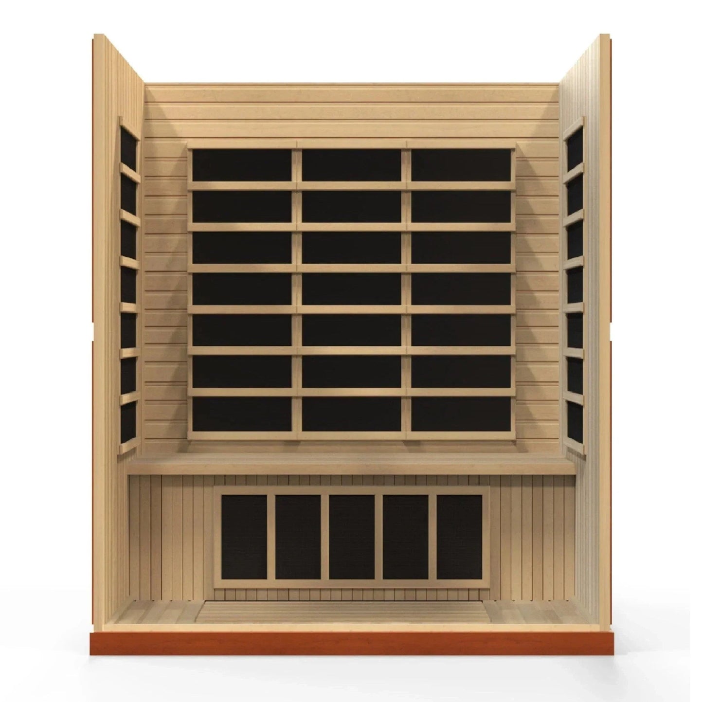 Dynamic "Bergamo" 4-person Low EMF FAR Infrared Sauna DYN-6440-01-Dynamic Saunas-HQ Sauna
