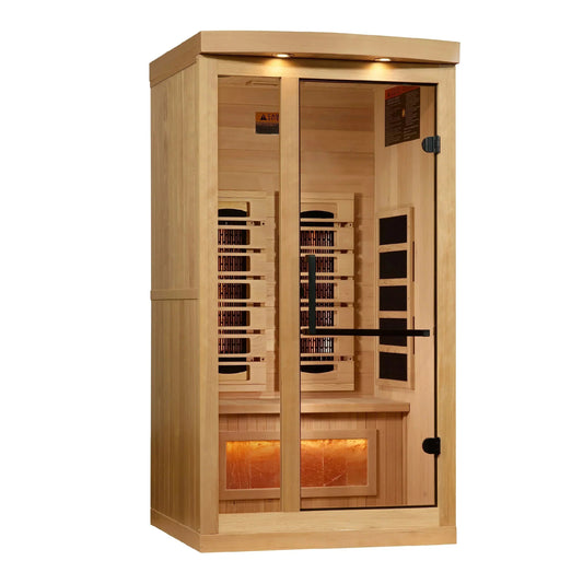 Golden Designs 1-2-Person 2025 Reserve Edition GDI-8010-03 Full Spectrum with Himalayan Salt Bar-Golden Designs-HQ Sauna