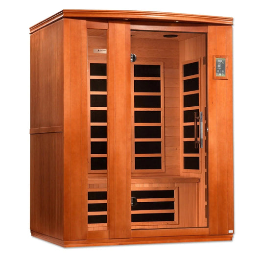 Dynamic Lugano 3-person Ultra Low EMF (Under 3MG) FAR Infrared Sauna (Canadian Hemlock)-Dynamic Saunas-HQ Sauna