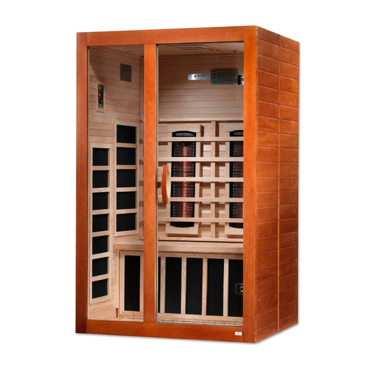 Dynamic "Santiago" 2-person Full Spectrum Near Zero EMF FAR Infrared Sauna DYN-6210-01-Dynamic Saunas-HQ Sauna