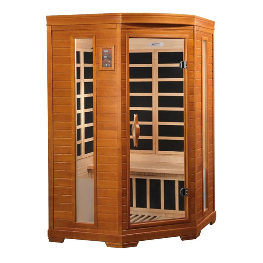Dynamic "Heming" 2-person Corner Low EMF FAR Infrared Sauna-Dynamic Saunas-HQ Sauna