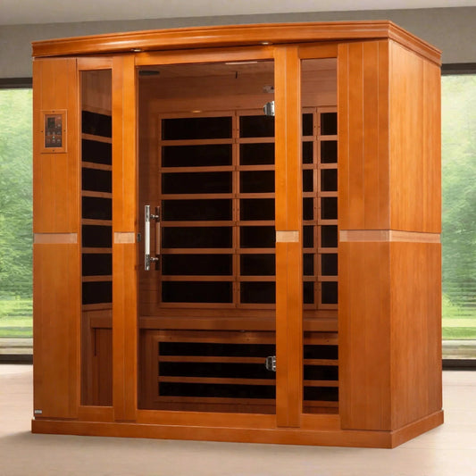 Dynamic "Bergamo" 4-person Low EMF FAR Infrared Sauna DYN-6440-01-Dynamic Saunas-HQ Sauna
